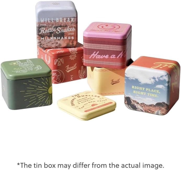 Fossil Men's Minimalist Quartz Stainless Steel and Leather Three-Hand Watch