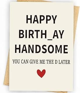 Gifts for Him | Funny Birthday Card & Gifts for Men Husband Boyfriend Him, Happy Bday Card