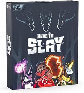 Unstable Games Here to Slay Card Game - Fantasy Adventure Strategy Game for 2-6 Players, Ages 10 and Up - Family Game Night Card Game from the Creators of Unstable Unicorns