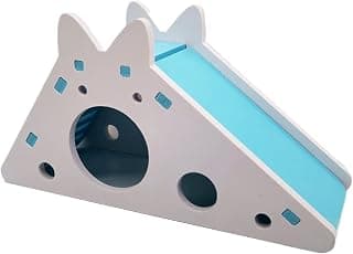 Guinea Pig Hideout, PVC Hamster Hideout Toy with Ladder, Sleeping Nest and Slide, Hamster & Guinea Pig Toys for Pigs, Bunnies, Rabbits, Chinchillas, Hamsters and Etc. Toys