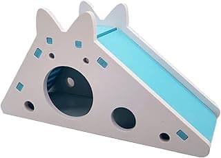 Guinea Pig Hideout, PVC Hamster Hideout Toy with Ladder, Sleeping Nest and Slide, Hamster & Guinea Pig Toys for Pigs, Bunnies, Rabbits, Chinchillas, Hamsters and Etc. Toys
