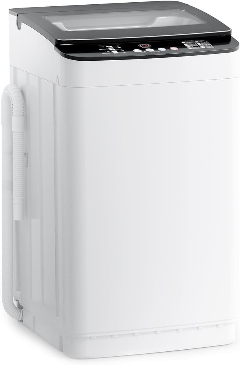 Auertech 28 lbs Portable Washing Machine, Fully Automatic Portable Washer with LED Display, 10 Wash Cycles, 5 Water Levels, 24H Delays, Top Load Washing Machine for Apartment, RV, Dorm, Home