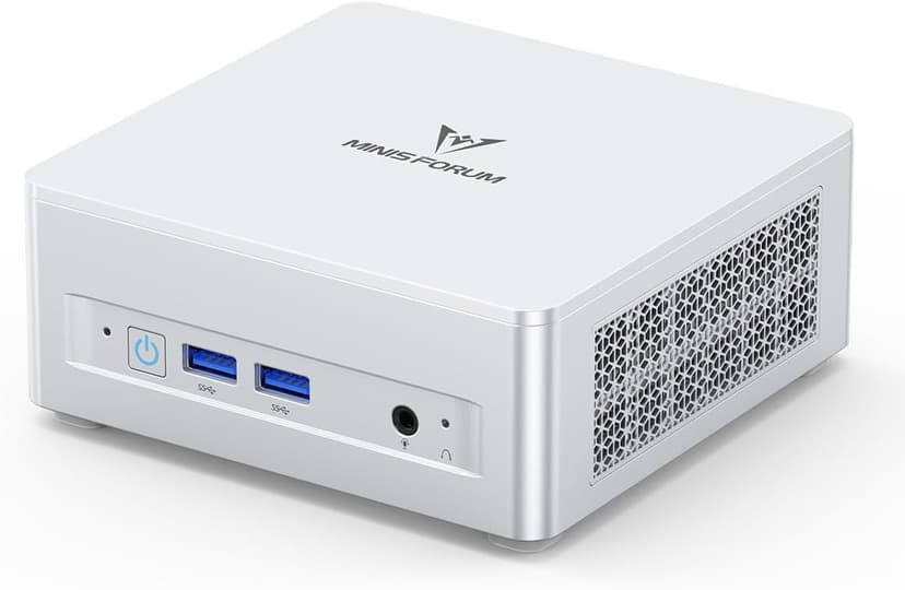 MINISFORUM UM870 Slim Mini PC Barebone AMD Ryzen 7 8745H(8C/16T), Mini Desktop Computer Without RAM/SSD/OS, AMD Radeon 780M Graphics, USB4/HDMI2.1/DP1.4 Output, 2.5G LAN, 4xUSB Ports, WiFi 6E, BT5.3