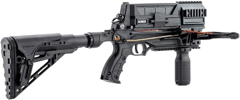 Steambow M10 Tactical Crossbow - Repeating Crossbow with 10-Shot Detachable Magazine for Target Practice, Home Defense, Hunting, Shooting Sports | Accurate 100 ft, Powerful 165 fps, Lightweight 4 lbs
