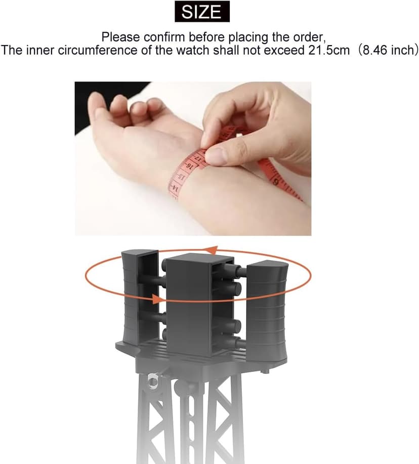 FEICHONGHO Single Watch Winder for Automatic Watches,Timer Shutdown,Adjustable Speed,Self Winding Turner,Rotating Device