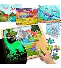 JOYIN Dinosaur Toys with Activity Play Mat & Storage Cage, 19 PCS Realistic Dinosaur Figures & Trees for Toddlers Kids Ages 3-5, Ideal for Boys and Girls Gift