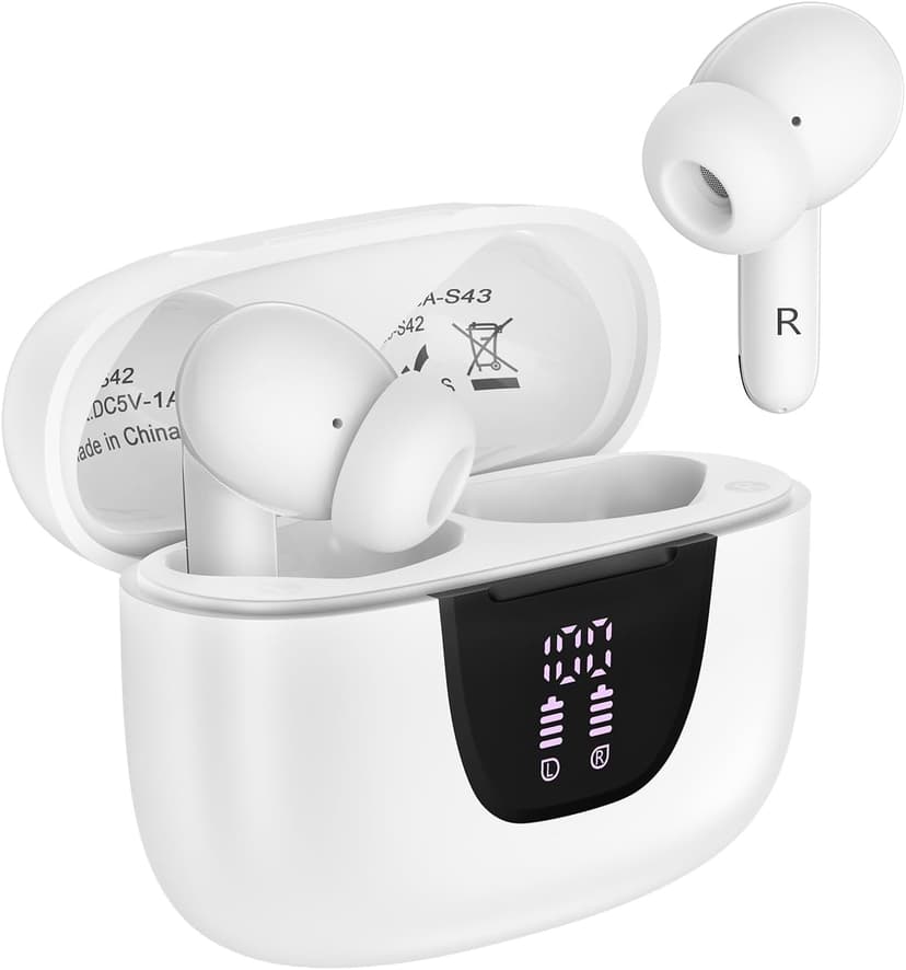 Wireless Earbuds Bluetooth Ear Buds Headphones for iPhone 17 Pro Max 17 Pro 17 Air 16 15 Pro Max 16e 16 15 Plus, iPhone Bluetooth Earbuds 48 Hours Playtime, IP7 Waterproof in-Ear Earphones