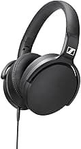 Sennheiser HD 400S - Audiophile Closed Back Headphones with One-Button Smart Remote on Detachable Cable,Black