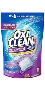 OxiClean White Revive Laundry Whitener and Stain Remover Power Paks, 24 Count