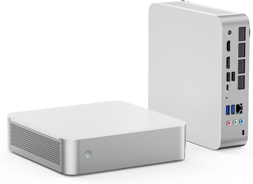 MINISFORUM AI Mini PC M1-1295 Barebone with Intel Core i9-12950HX (16C(8E+8P)/24T, up to 5,0 GHz), Mini Computer DDR4 RAM PCIe4.0 SSD, Dual Display with HDMI 2.1/DP, 5X USB Ports, WiFi 6E,BT 5.2