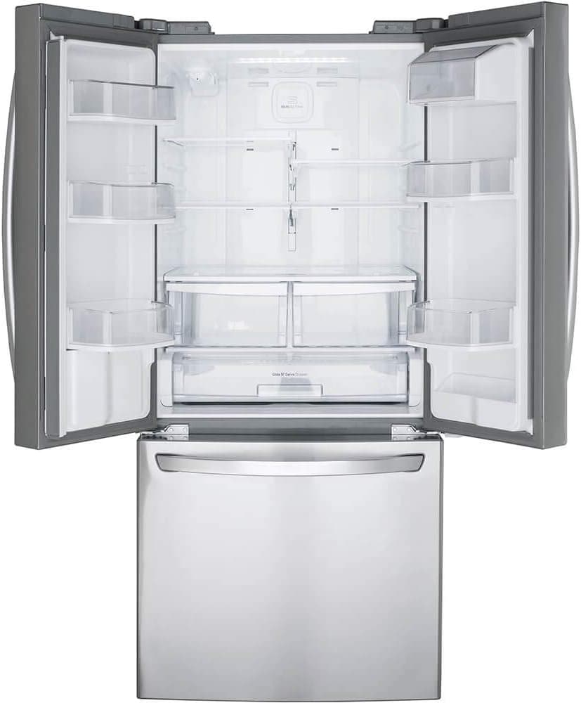 LG LFDS22520S - Refrigerator/Freezer - French Door Bottom Freezer with Water Dispenser - Stainless Steel