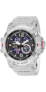 L LAVAREDO Mens Digital Watch Sports Military Watches Waterproof Outdoor Chronograph Wrist Watches for Men with LED Back Ligh/Alarm/Date