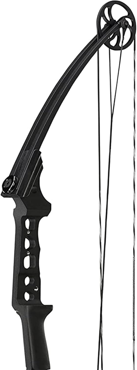 Genesis Gen-X Lightweight Compound Bow, Archery Hunting Bow for Adults w/Adjustable Riser, Cam Draw Weight, & Length, Draw Hand - Right, Black