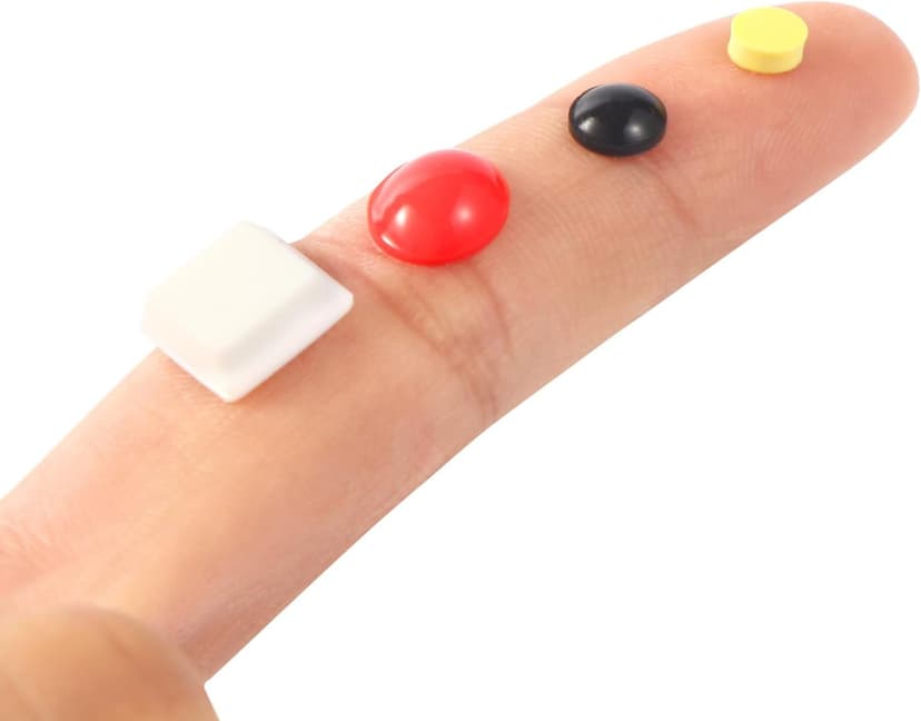 Bump Dots for Visually Impaired 165 Pcs Combo Pack(Red,Yellow,Black,White) - Low Vision Aids Braille Stickers Raised Tactile Dots for Elderly, Blind