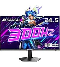 SANSUI Monitor 24 Inch 100Hz PC Monitor, HDMI VGA Ports VESA Mount, FHD Computer Monitor Ultra-Slim Ergonomic Tilt Eye Care for Home Office (ES-24F2, HDMI Cable Included)