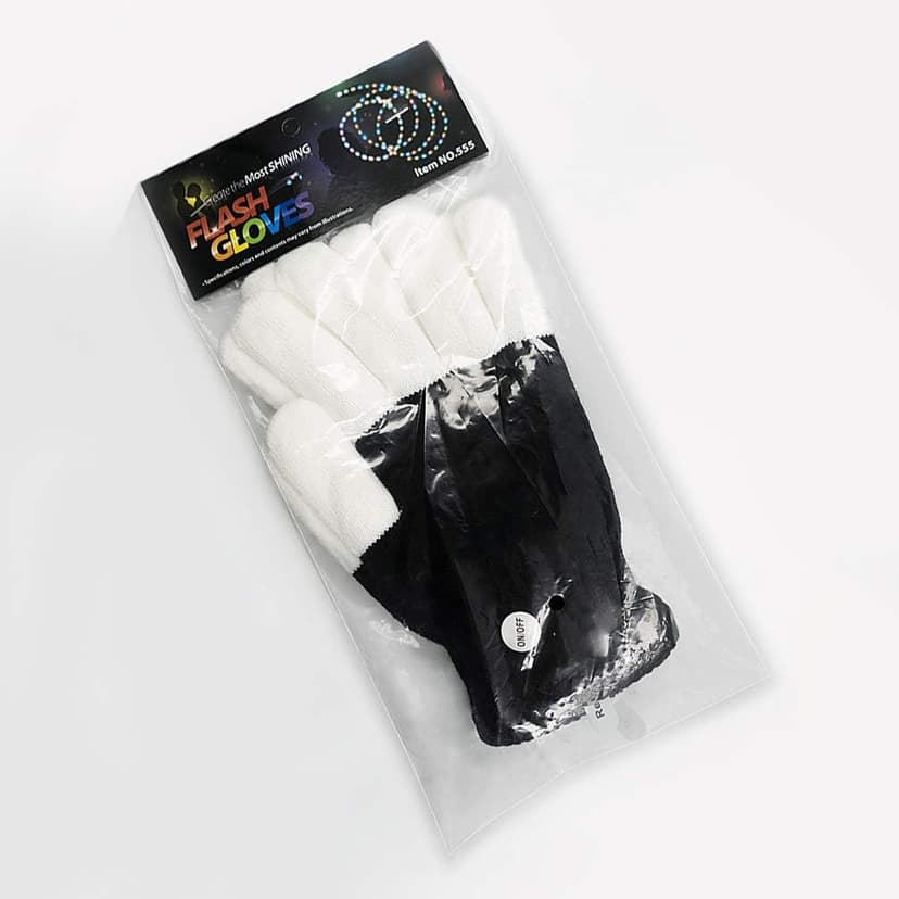 Luwint Children LED Finger Light Up Gloves - Glow Flashing Cool Fun Toys for Kids, Boy Girl 7-12 Years