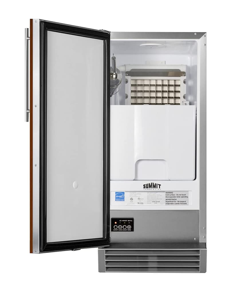 Summit 15" Clear Ice Maker, 50 lb. Production Capacity, Energy Star, ADA Compliant, Panel Ready*- BIM44GCSSIFADA *Panel Not Included