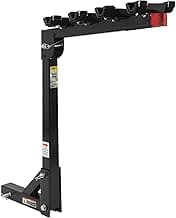 MaxxHaul Hitch Mount 4 Bike Rack 150 lb Capacity Heavy‑Duty Swing Down Design Fits Cars Trucks SUVs and Minivans with Safety Reflector Easy Install (70210)