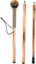 SE 3 Piece 55" Detachable Pine Wood Walking/Hiking Stick with Metal Tip, Reinforced Rubber Tip, and Water-Resistant Travel Pouch - Portable and Durable for Outdoor Adventures