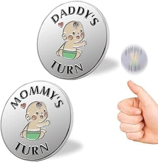 New Parent Decision Coin Funny Pregnancy Gifts for First Time Moms Dads, Cute New Parents Gift Mommy Daddy Couples Gift Ideas, Gag Gift for Baby Shower Birthday Fathers Day
