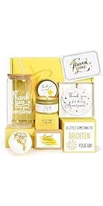 Thank You Gifts for Women, Employee Appreciation Gifts, 8PCS Thank You Gift Box Baskets for Coworkers Teacher Boss Secretary Nurse, Thank You for Being Awesome Farewell Spa Gratitude Box W/Tumbler