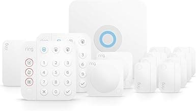 Ring Alarm 14-Piece Kit (newest model), Wireless smart home or business security system, expandable, easy setup, Mobile App Control, 24/7 Professional Monitoring, Alexa Compatible