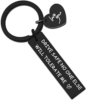 Mens Fathers Day Dad Gifts for Him Naughty Birthday Bf Gifts Anniversary Keychain for Men Sweetest Day for Him Husband Boy Friend Drive Safe Couples from Girlfriend Wife Gift Her Fiance Christmas