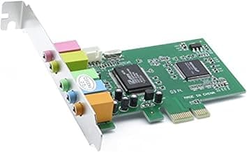 axGear PCI Express PCI-E 5.1 Ch 6 Channel PCIE Audio Digital Sound Card Adapter New