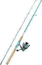 Sougayilang Fishing Rod and Reel Combo, 2-Piece 5-Foot 6-Inch Graphite & Fiberglass Rod, Durable and Strong, Quickset Anti-Reverse Fishing Reel (1Pack/2Pack)