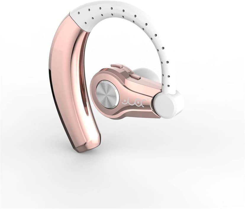 PONYBRO Wireless Headset with Mic,Unmatched Comfy Wireless Earbud w/ 8 Hrs, HiFi Sound Cell Phone Earpiece Hands Free Headphone Compatible with Android/iPhone/Smartphones/Laptop, Rose Gold