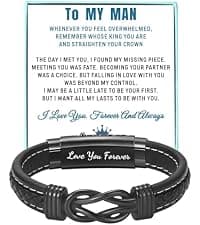 Gifts for husband Boyfriend I Love You Gifts for Him Her Wife Girlfriend Mens Stocking Stuffers, Gift Box, Engraved Keyring Boyfriend Keychain Husband Anniversary Christmas Valentines Birthday Gifts B0DSS766P4