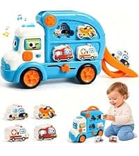 Boy Girl Toys for 12-18 Months with Sound Music, Interactive Learning Birthday Gift for Kids Marstone Toddler Basketball Hoop Soccer Goal Activity Toy for 1-3 Years Old B0FF9X3J72