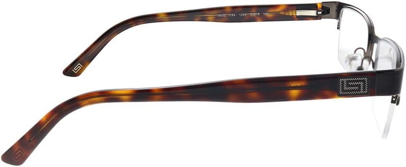 Versace VE 1184 1269 Brushed Brown Metal Rectangle Eyeglasses 53mm