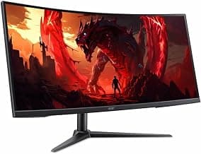 Acer Nitro XZ340CUR J0 34" Class WQHD Gaming LCD Monitor - 21:9 - Black