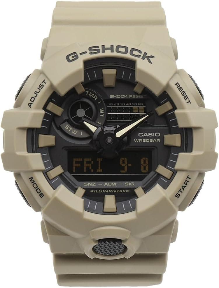 Casio Men's 700UC Series G-Shock Quartz 200M WR Shock Resistant Resin Strap and Case