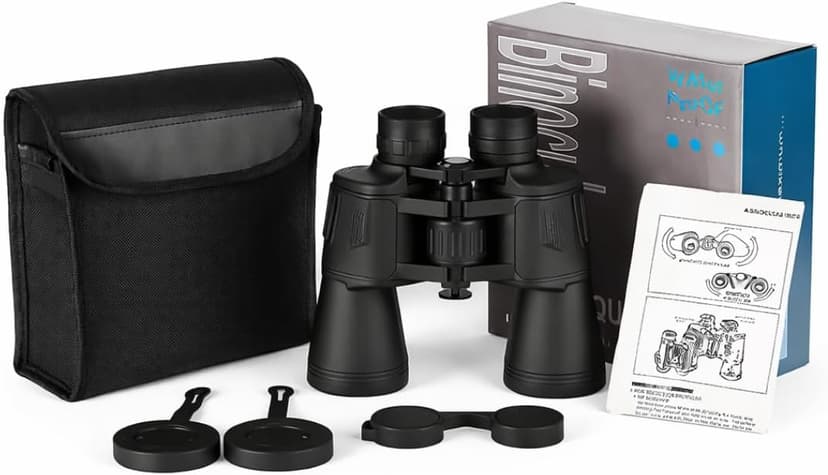 10x50 Magnification Professional High-Power Binoculars for Adults – HD Vision with 50mm Objective Lens, K9 Prism, Durable Design for Bird Watching, Hunting, Stargazing, Sports & Outdoor