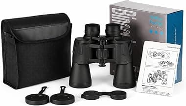 10x50 Magnification Professional High-Power Binoculars for Adults – HD Vision with 50mm Objective Lens, K9 Prism, Durable Design for Bird Watching, Hunting, Stargazing, Sports & Outdoor