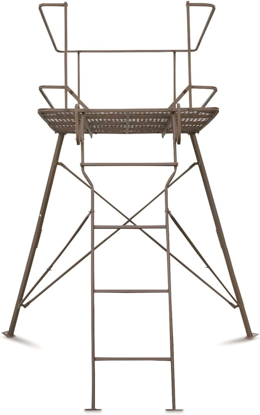 Guide Gear 6 Foot Tripod Hunting Tower Blind, 2-Man Stand Elevated, Hunting Gear Equipment Accessories, 4 by 4