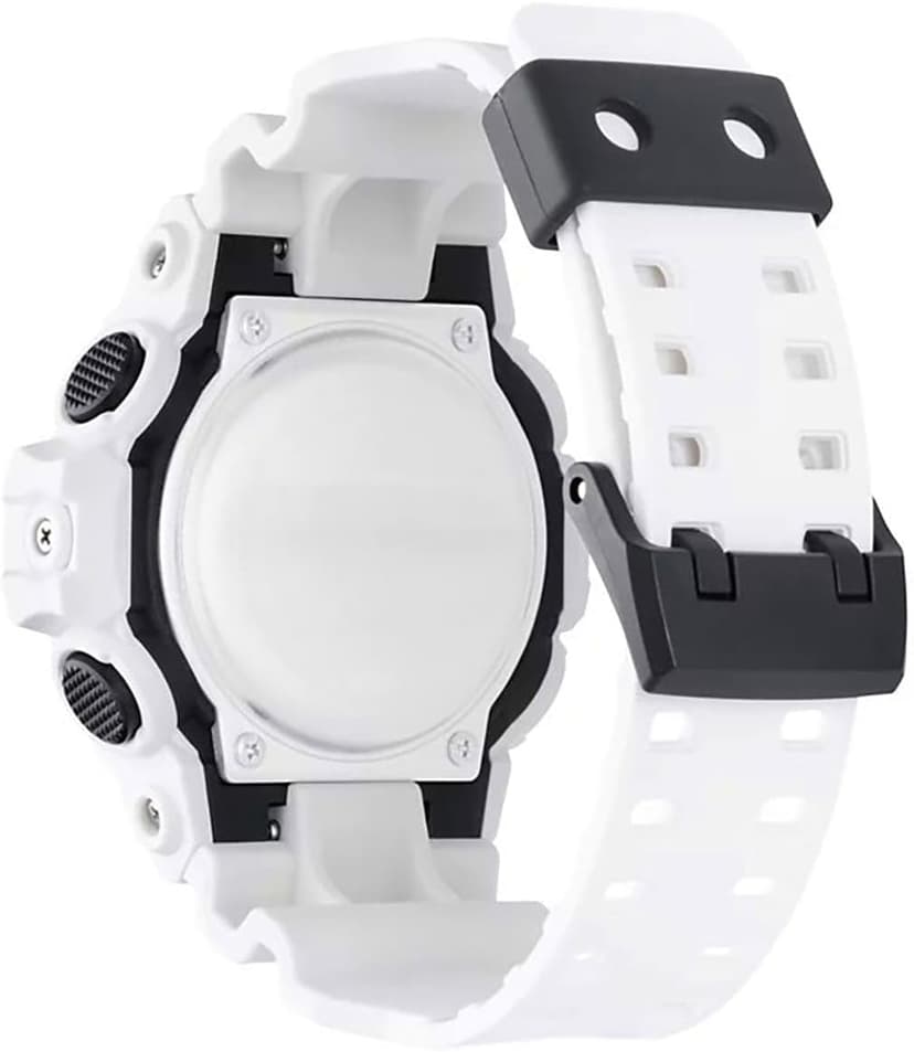 Casio Men's 'G Shock' Quartz Resin Casual Watch, Color:White (Model: GA-700-7ACR)