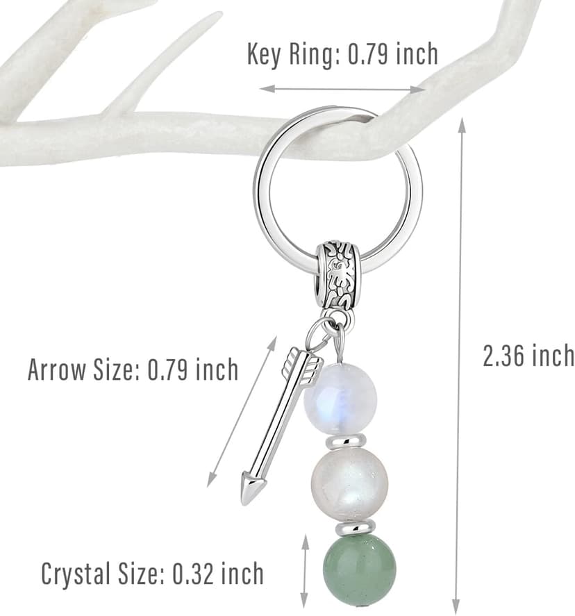 Quietsun Keychain Cute Women Gifts-New Beginnings/Birthday Gifts for Best Friends/Families/Coworkers B0GTZCSP88