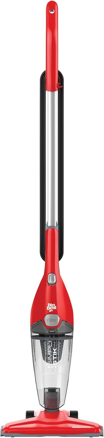 Dirt Devil Simpli Stik Plus 3-in-1 Vacuum Cleaner, Lightweight, Bagless, Ideal for Dorms, Apartments and Other Small Spaces, Corded Vacuum Cleaners for Home Use