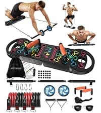 HOTWAVE Push Up Board Fitness, Portable Foldable 20 in 1 Push Up Bar at Home Gym, Pushup Handles for Floor. Professional Strength Training Equipment For Man and Women,Patent Pending