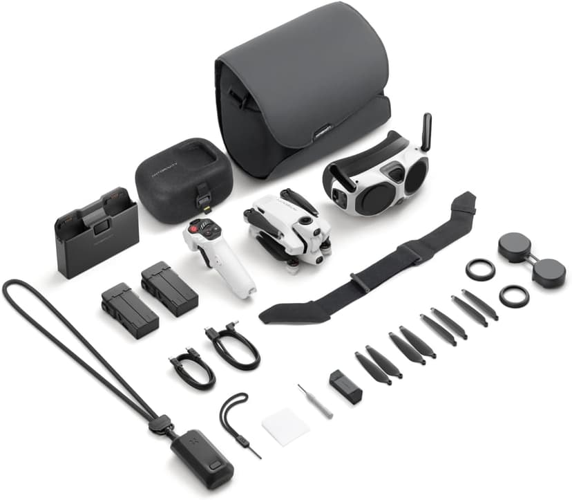 Antigravity A1 Infinity Bundle (3 High-Capacity Batteries) - 8K 360 Drone for Immersive Flight, Point-to-Fly Motion Control, Obstacle Avoidance, Deep Track, Auto Return, 10km Transmission, Auto Edit