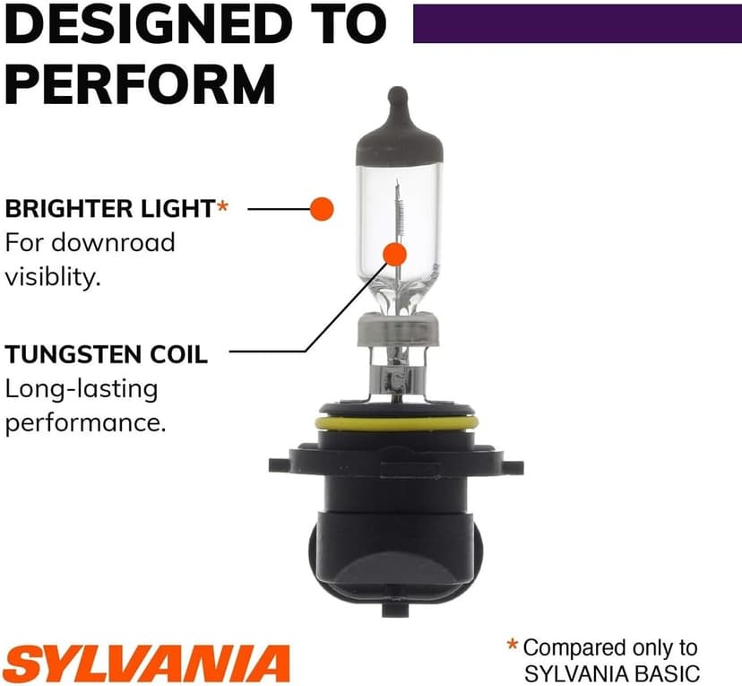 SYLVANIA - 9006 XtraVision Halogen Headlight Bulb - High-Performance Car Headlight - Replacement Halogen Light - For Automotive - 2 Bulbs