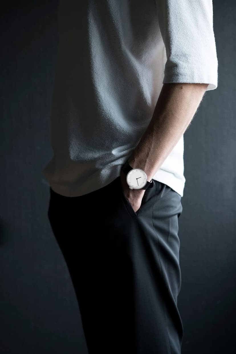 AGEN KGEN Mens Watches Ultra-Thin Minimalist Waterproof Fashion Simple Business Wrist Watch for Men Unisex Dress with Leather Band