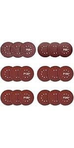 MYTOL Drywall Sander, 7.2A Electric Drywall Sander with Vacuum Dust Collection, LED Light, 6 Variable Speed Digital Display 900-1800RPM, Foldable & Extendable Handle (GREY)