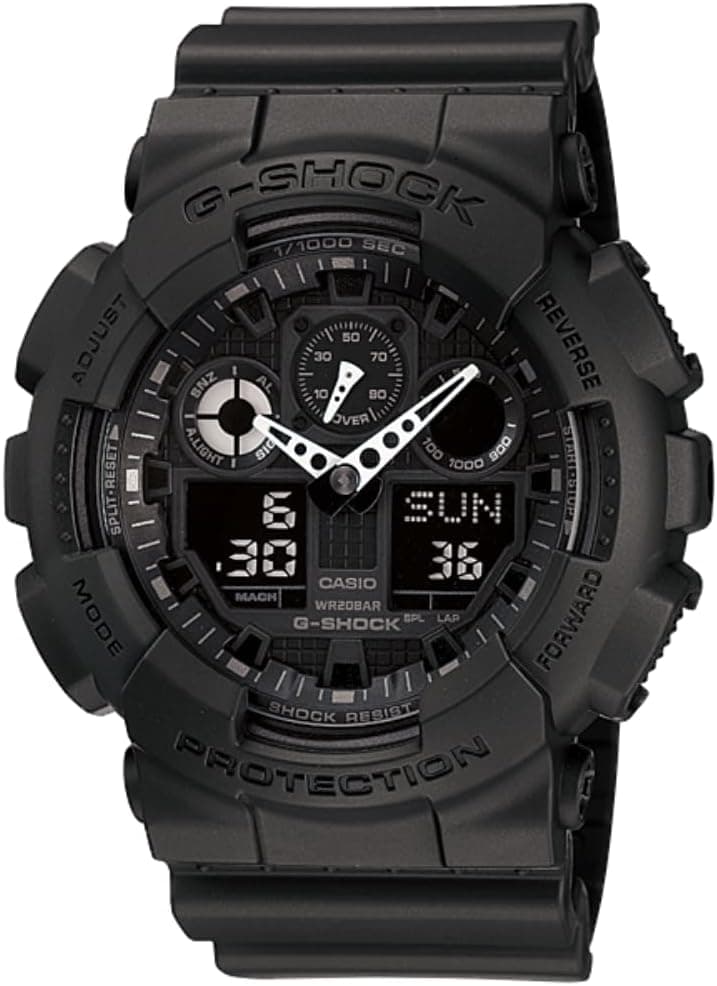 Casio G-Shock GA100-1A1 | Men's Tough Analog-Digital Watch | 200M Water Resistant | Shock & Magnetic Resistant | Sporty & Rugged Design