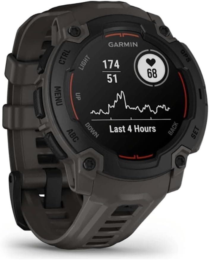 Garmin Instinct® E 45mm, Rugged Outdoor GPS Smartwatch, 24/7 Health Monitoring, Wrist-Based Heart Rate, Up to 16 Days of Battery Life, Charcoal