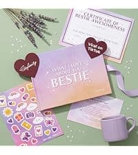 Customized Bestie Book, Friendship Gifts For Women Birthday, Personalized Christmas Gift for Best Friends What I Love About You Bestie Gifts, Fill In The Blank Book For Best Friends B0GTTKBPBX