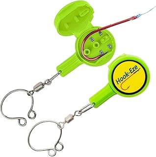 HOOK-EZE Fishing Knot Tying Tool | Protect from Fish Hooks | Tie Fishing Knots Easily | Cool Gadgets for Fishermen | Ice Fly Fishing | Fishing Accessories for Beginner Anglers | Nail Knot Tool